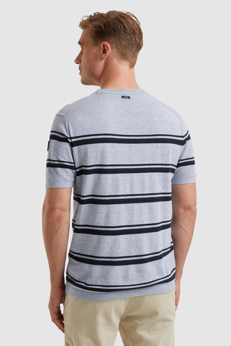 Vanguard blauwe heren t-shirt | Model achteraanzicht