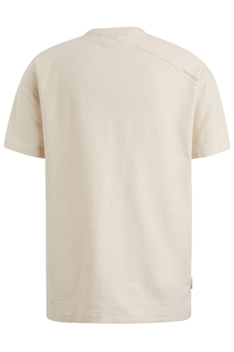 Cast Iron ecru heren t-shirt | Achteraanzicht