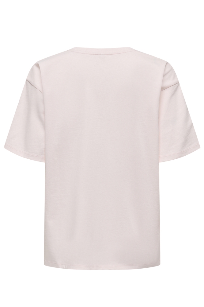 Only roze dames t-shirt | Achteraanzicht