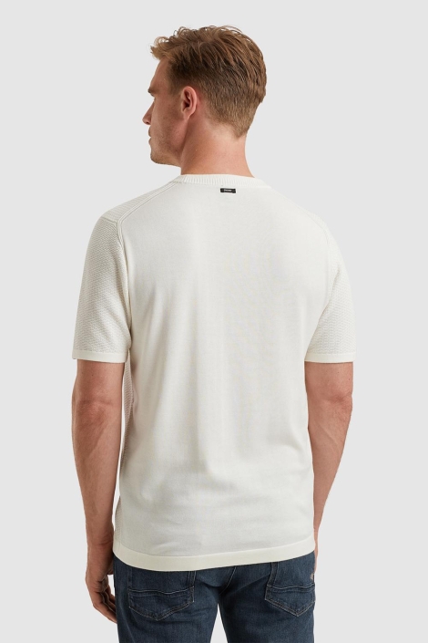 Vanguard witte heren t-shirt | Model achteraanzicht