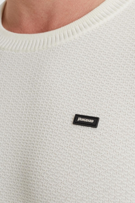 Vanguard witte heren t-shirt | Kleurstaal