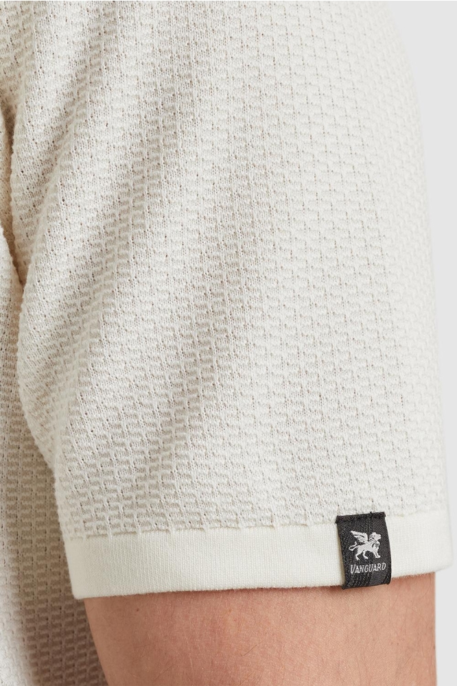 Vanguard witte heren t-shirt | Close up