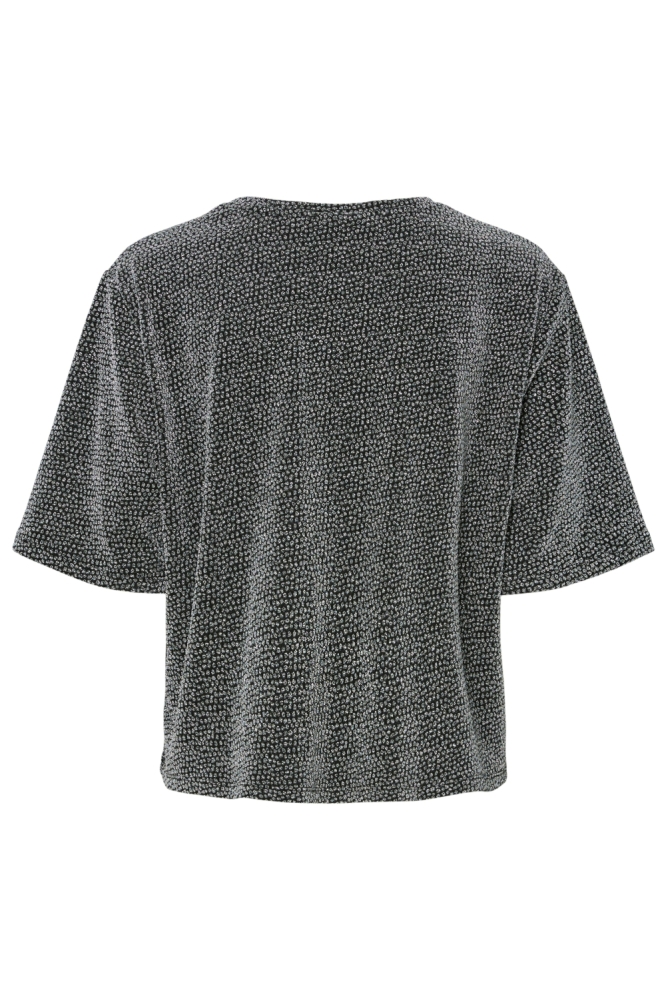 Pieces zwarte dames t-shirt | Achteraanzicht