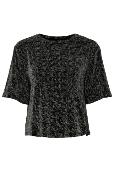 Pieces PCJINA SS OVERSIZE TEE JRS PWP BC 17160933 Black/Black lyre