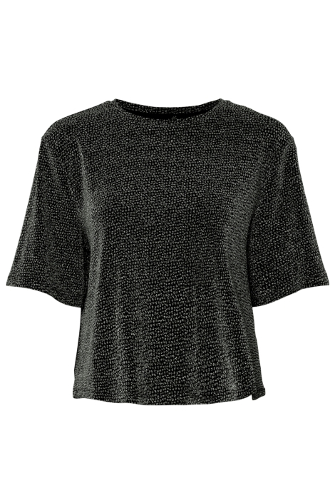 Pieces zwarte dames t-shirt | Vooraanzicht