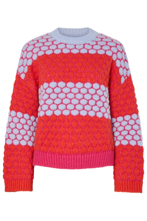 Pieces roze dames trui | Vooraanzicht