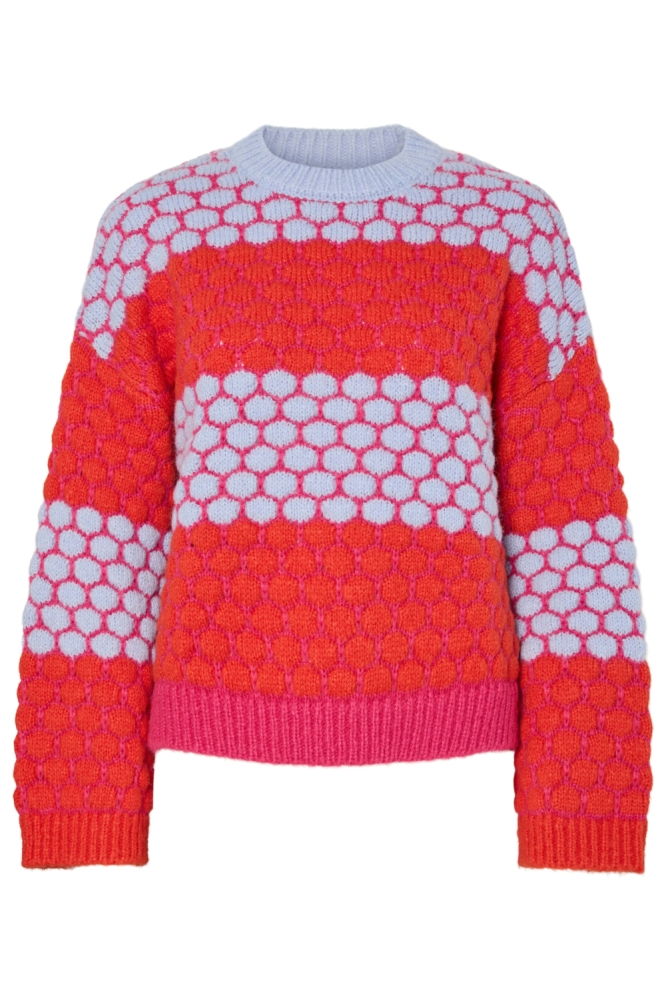 Pieces roze dames trui | Vooraanzicht