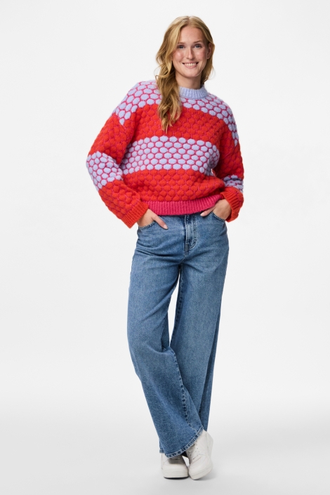 Pieces roze dames trui | Model