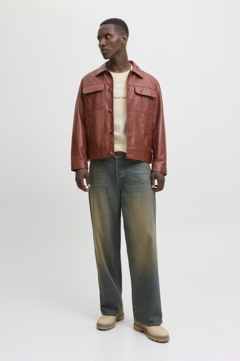 Jack & Jones beige heren t-shirt | Model