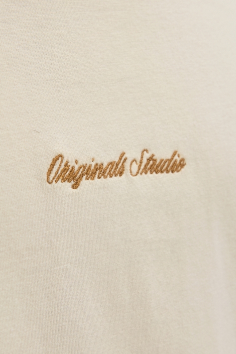 Jack & Jones beige heren t-shirt | Unique Selling Point