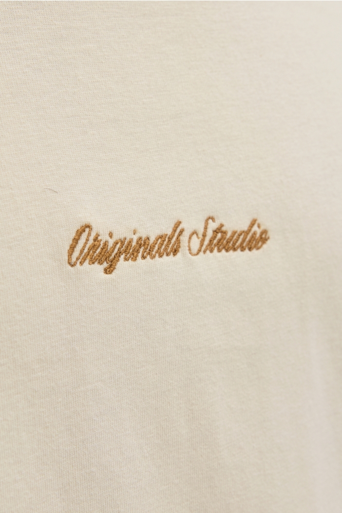 Jack & Jones beige heren t-shirt | Unique Selling Point