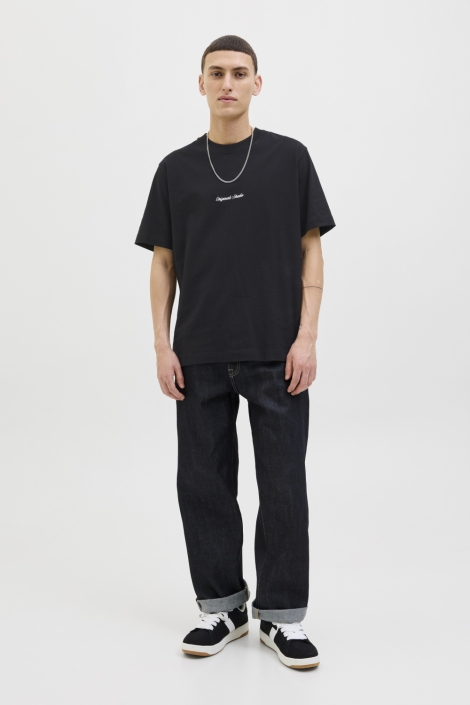 Jack & Jones zwarte heren t-shirt | Model