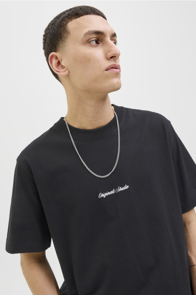 Jack & Jones zwarte heren t-shirt | Close up