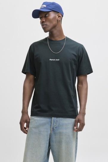 Jack & Jones T-shirt JORNORREBRO EMB TEE SS CREW NECK NO 12282892 FOREST RIVER