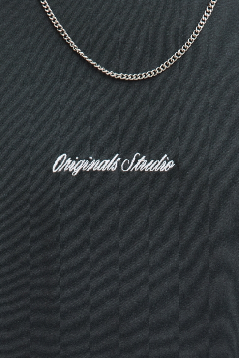 Jack & Jones groene heren t-shirt | Close up