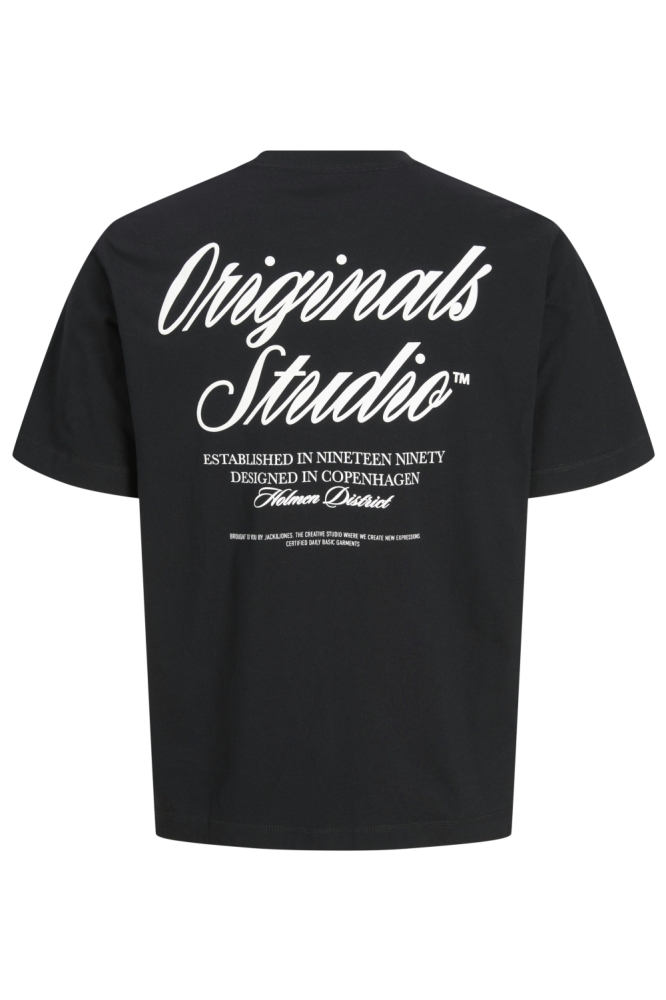 Jack & Jones zwarte heren t-shirt | Achteraanzicht