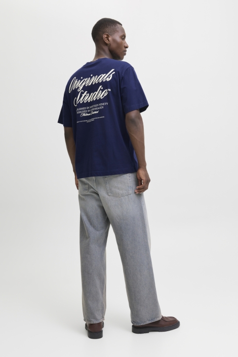 Jack & Jones blauwe heren t-shirt | Model