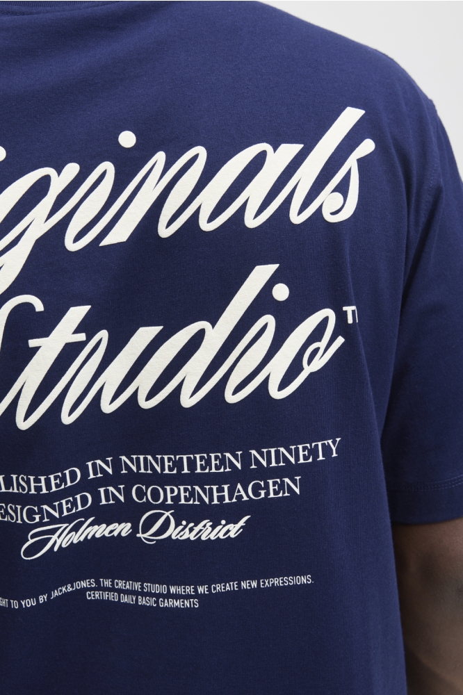 Jack & Jones blauwe heren t-shirt | Unique Selling Point