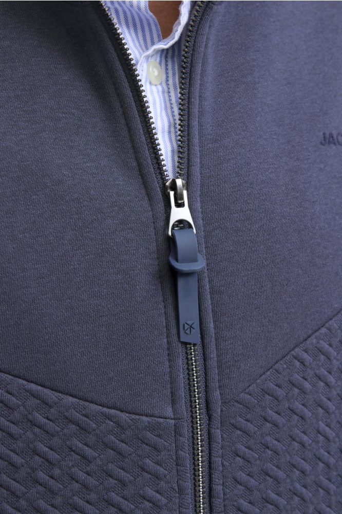 Jack & Jones blauwe heren vest | Close up