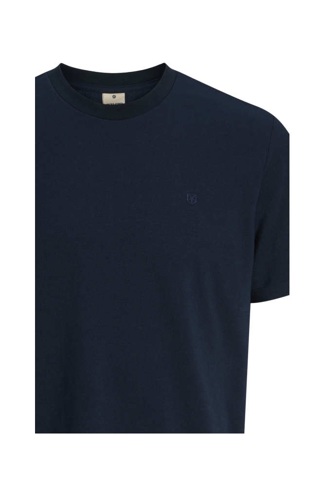 Jack & Jones blauwe heren t-shirt | Close up