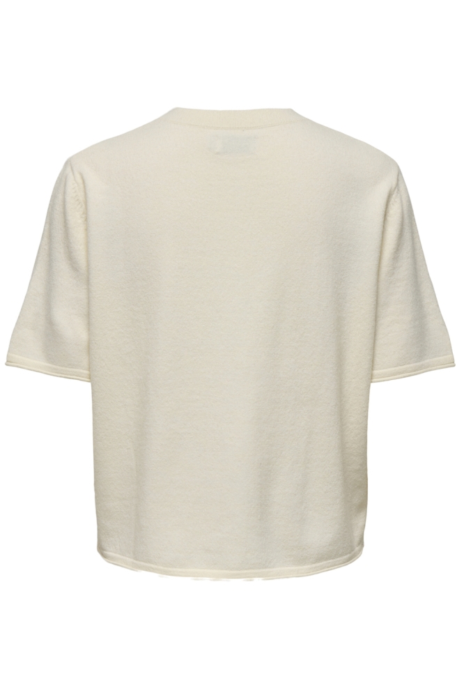 Only beige dames vest | Achteraanzicht