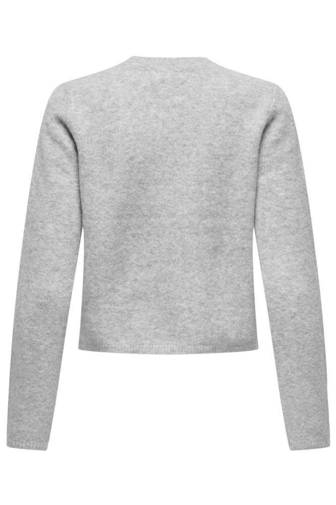 Jacqueline de Yong grijze dames vest | Achteraanzicht