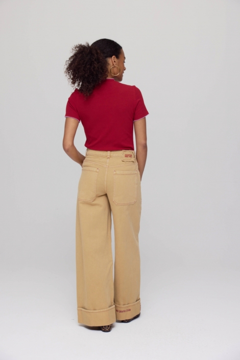 Harper & Yve rode dames t-shirt | Model