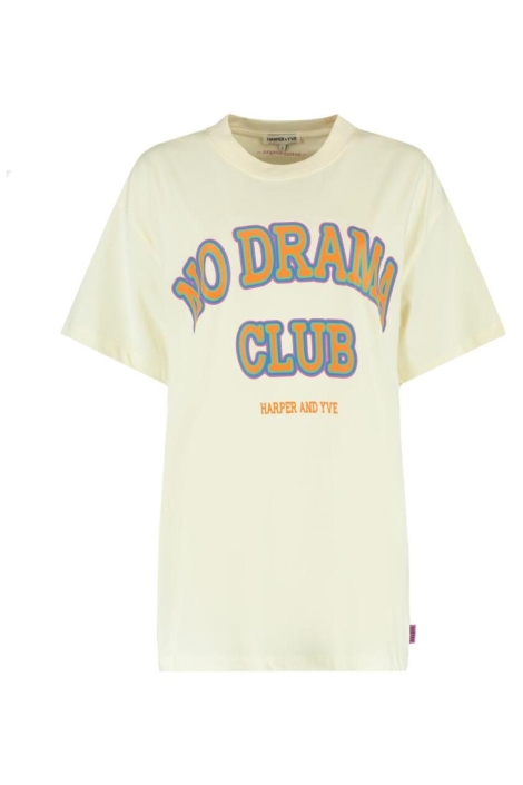 Harper & Yve ecru dames t-shirt | Vooraanzicht