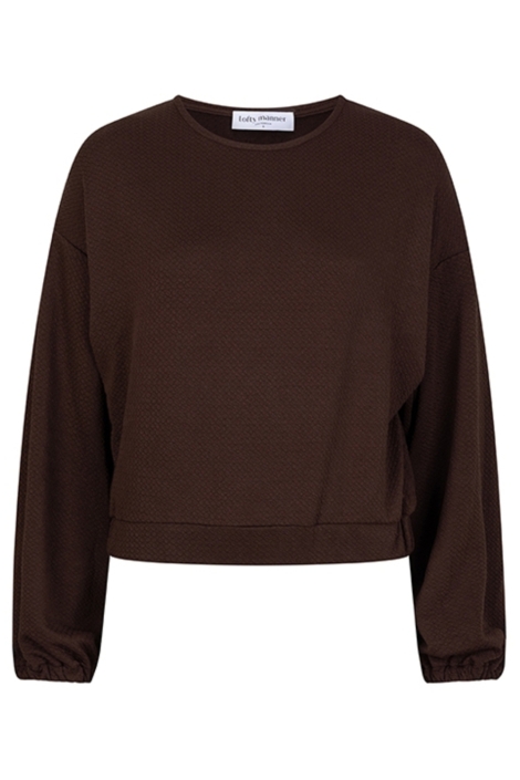 Lofty Manner bruine dames t-shirt | Vooraanzicht
