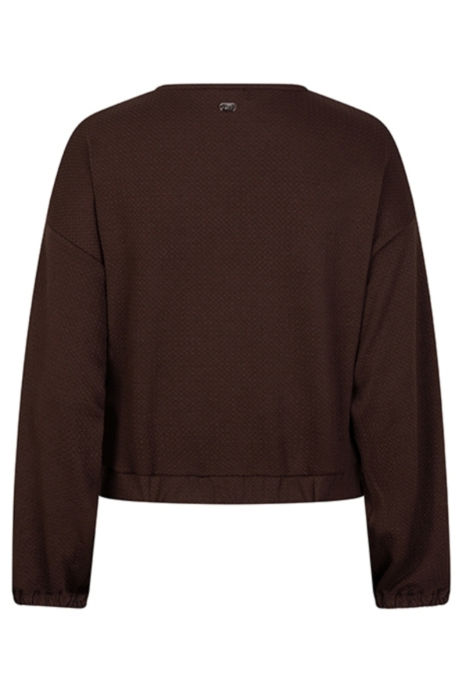 Lofty Manner bruine dames t-shirt | Achteraanzicht