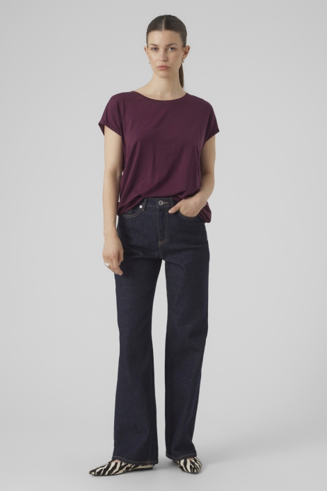 Vero Moda bordeaux dames t-shirt | Model