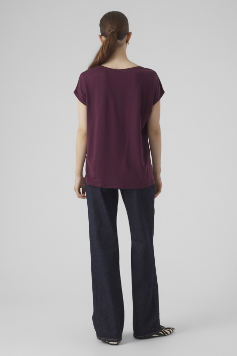 Vero Moda bordeaux dames t-shirt | Model