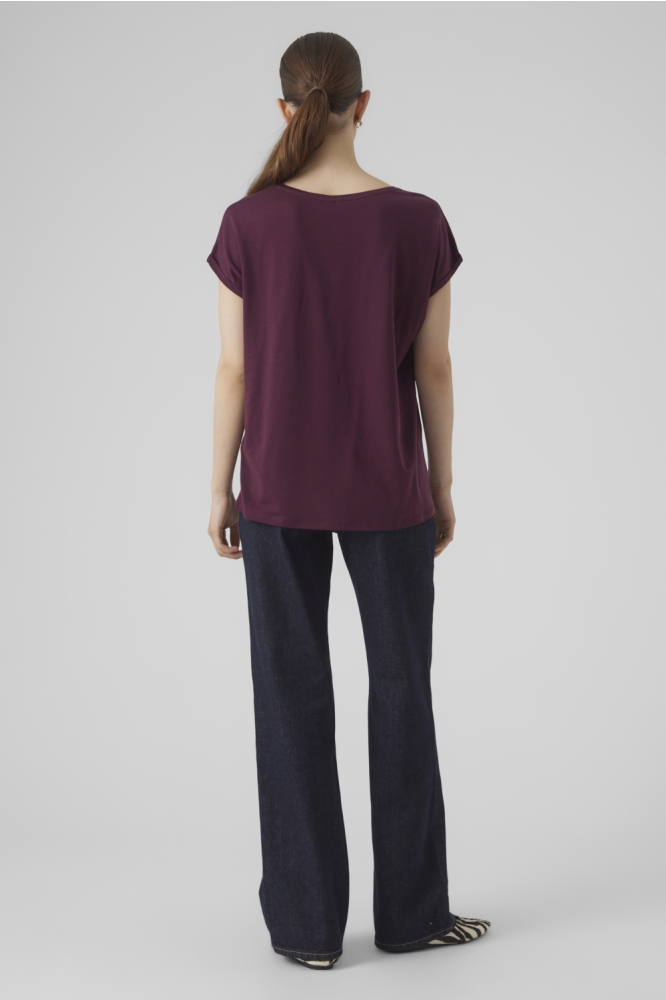 Vero Moda bordeaux dames t-shirt | Model