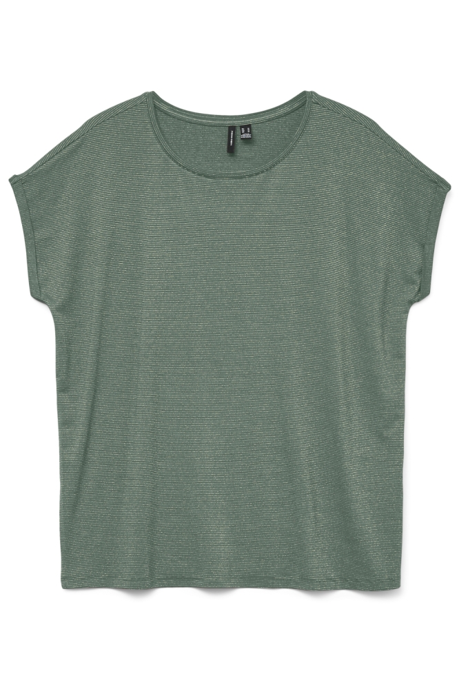 Vero Moda groene dames t-shirt | Vooraanzicht