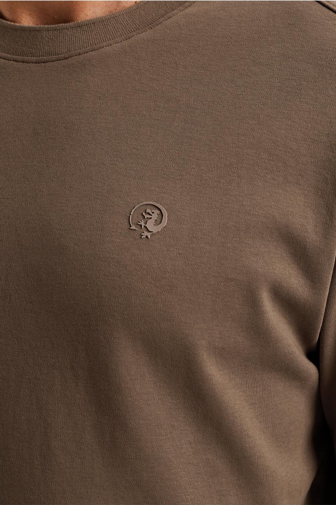 Cast Iron bruine heren t-shirt | Kleurstaal