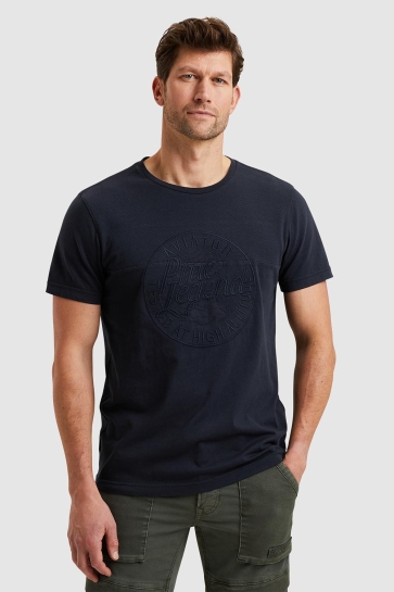 PME legend short sleeve r-neck pique mix Blauw