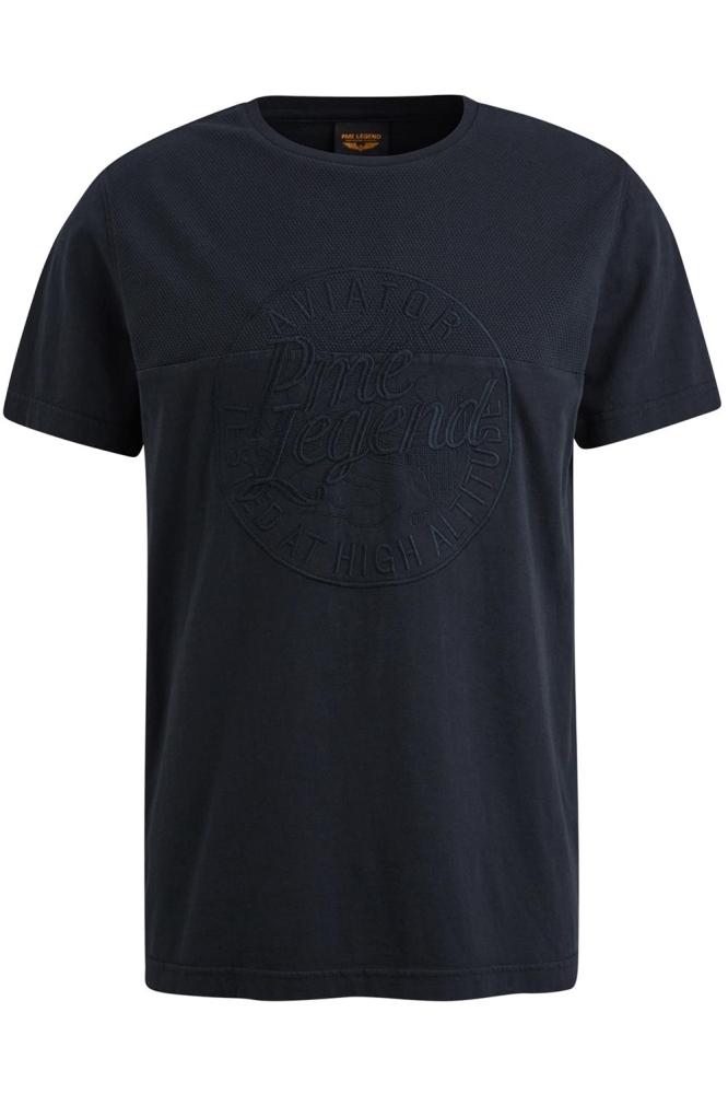 PME legend blauwe heren t-shirt | Vooraanzicht