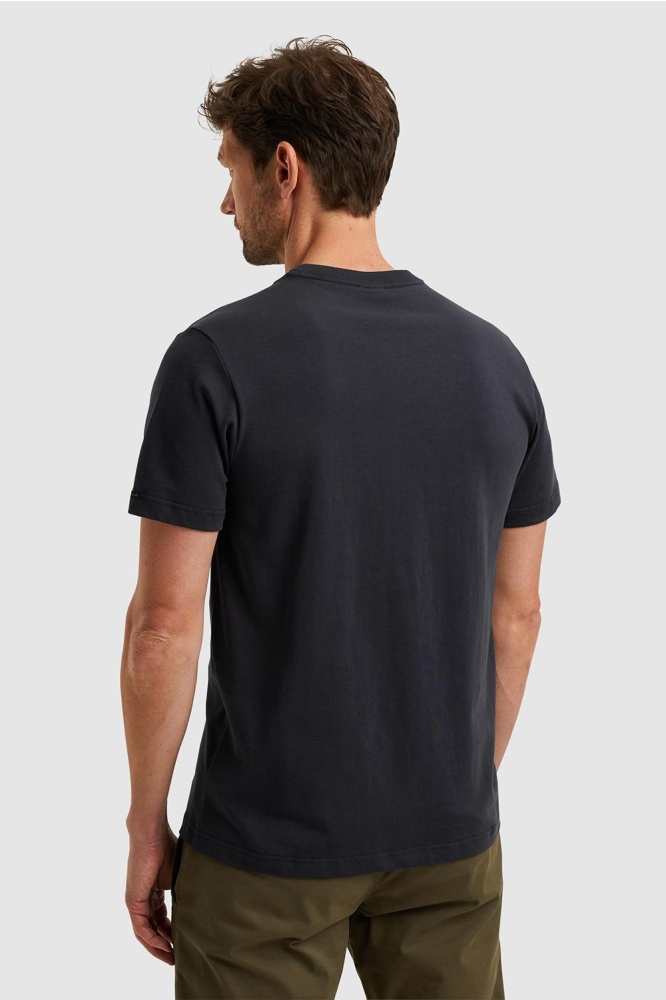 PME legend blauwe heren t-shirt | Model achteraanzicht