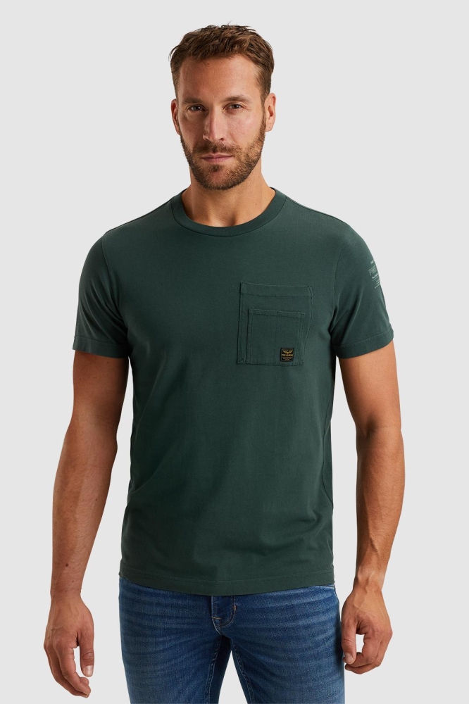 PME legend groene heren t-shirt | Model vooraanzicht
