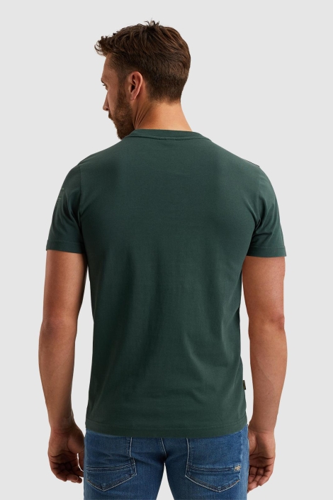PME legend groene heren t-shirt | Model achteraanzicht