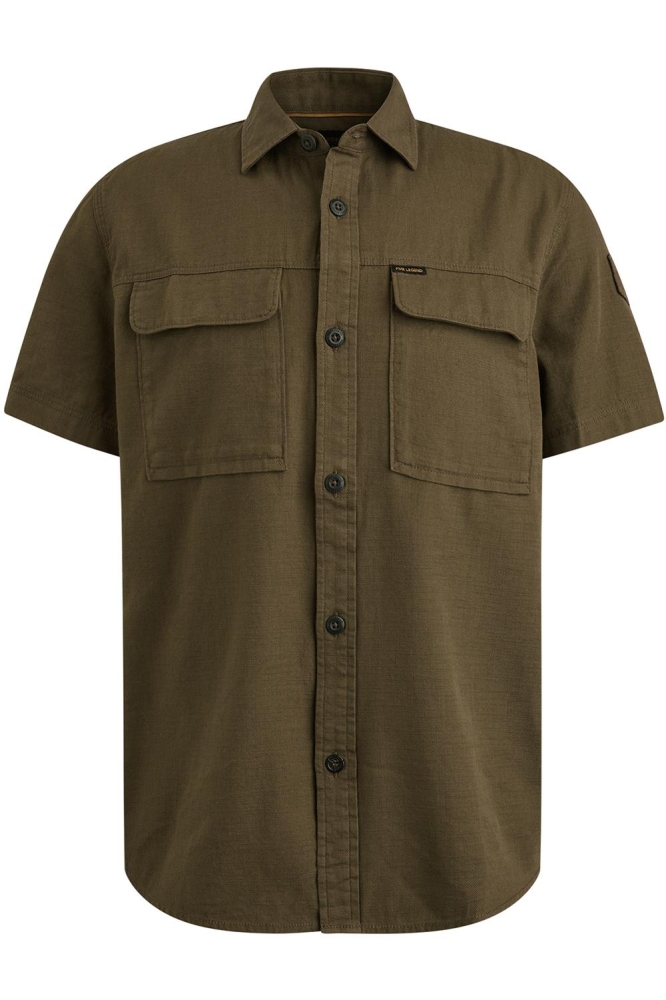 PME legend groene heren overhemd | Vooraanzicht