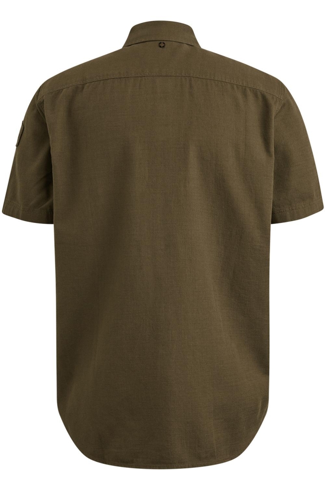 PME legend groene heren overhemd | Achteraanzicht