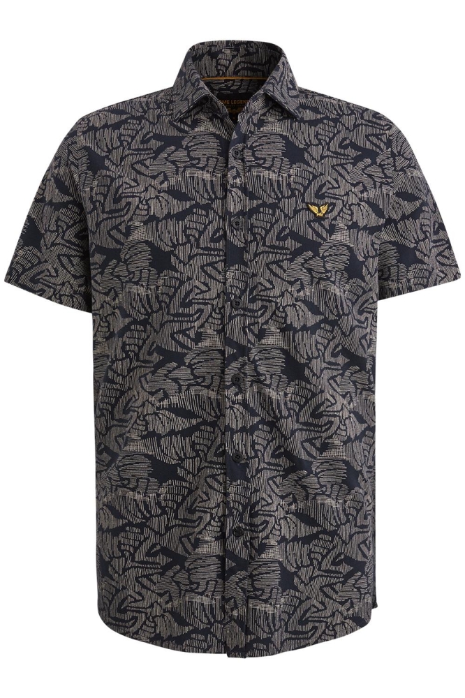 PME legend blauwe heren overhemd | Vooraanzicht