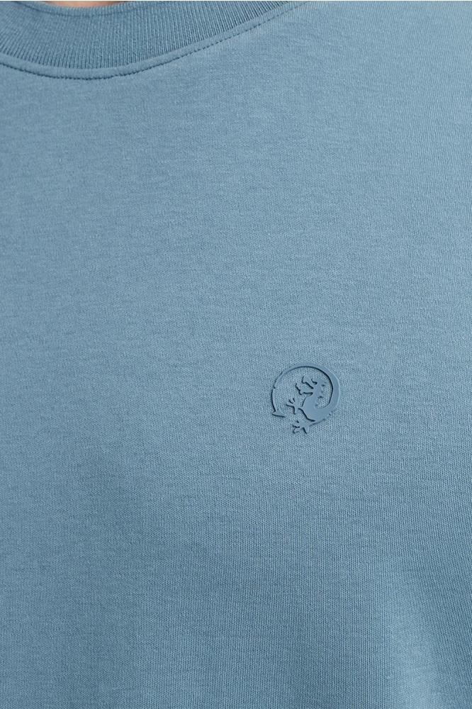 Cast Iron blauwe heren t-shirt | Kleurstaal