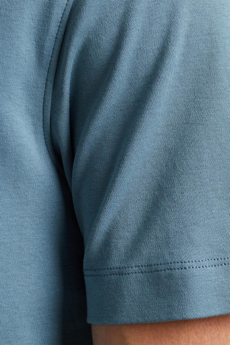 Cast Iron blauwe heren t-shirt | Close up