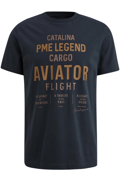 PME legend blauwe heren t-shirt | Vooraanzicht