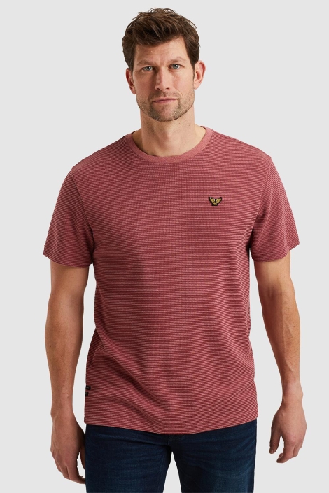 PME legend roze heren t-shirt | Model vooraanzicht