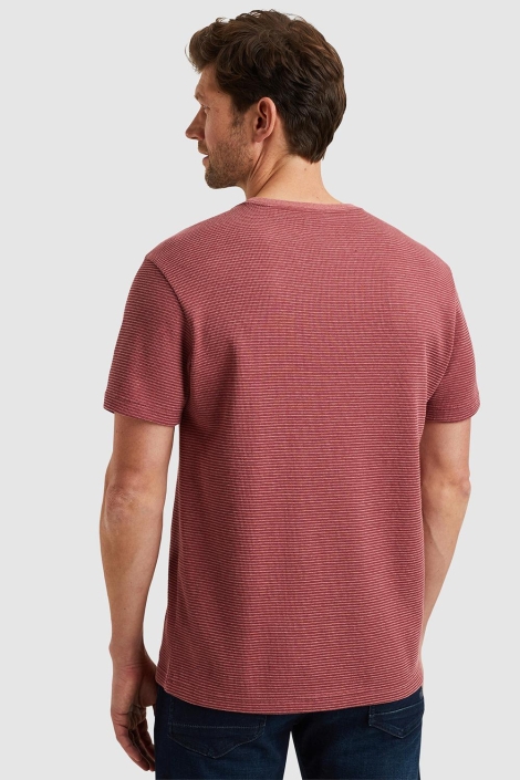 PME legend roze heren t-shirt | Model achteraanzicht