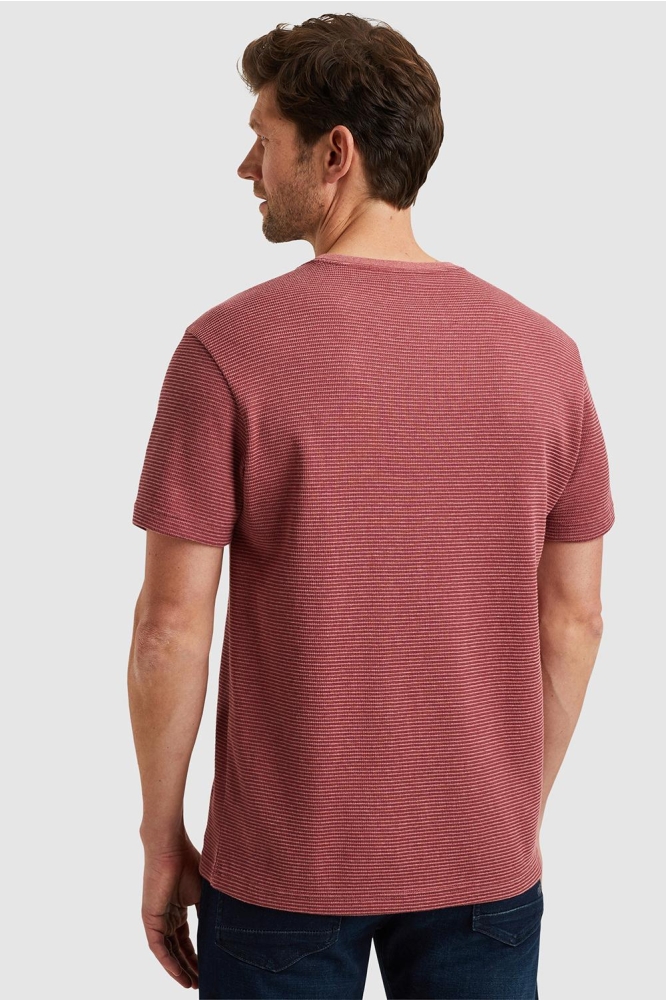 PME legend roze heren t-shirt | Model achteraanzicht