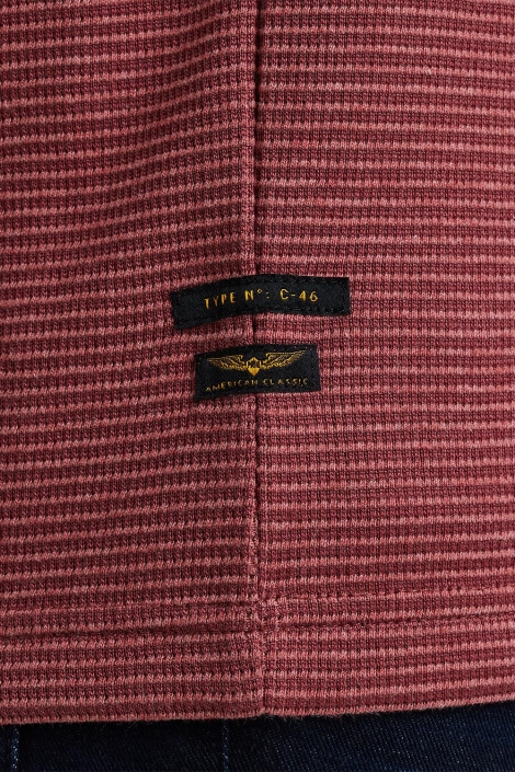 PME legend roze heren t-shirt | Close up